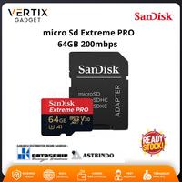 Sandisk micro Sd Extreme PRO 64GB 170mbps with Adapter - Gar