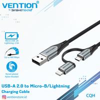 VENTION Kabel Charger Data USB to Micro USB and Apple Lightn