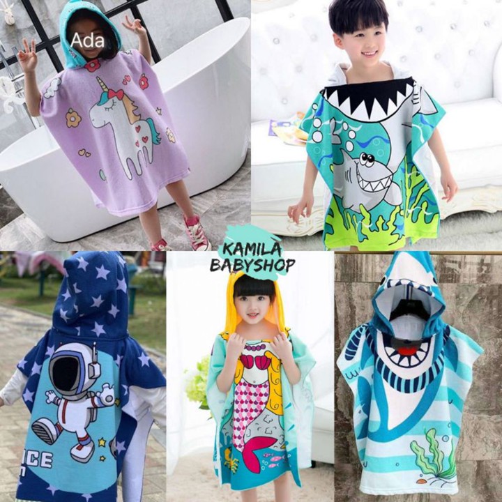 HK Handuk Renang Anak Tebal/ Handuk Ponco gramasi 250/ Handuk Hoodie /Handuk Murah /Handuk Ponco Karakter/ Handuk Anak/ Hoodie Towel