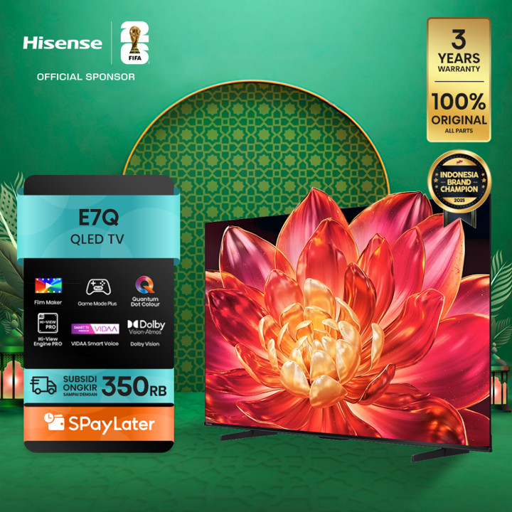 Hisense TV E7Q Vidaa Smart Digital QLED TV 43/50/55/65/75 inch Filmmaker Mode Qu