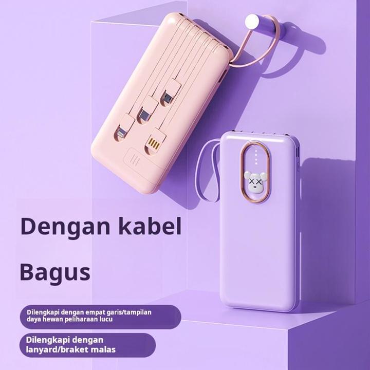 Power Bank 30000mAh 4in1 Fast Charging genuine backup battery Spare battery good quality powerbankCharger for Samsung iPhone