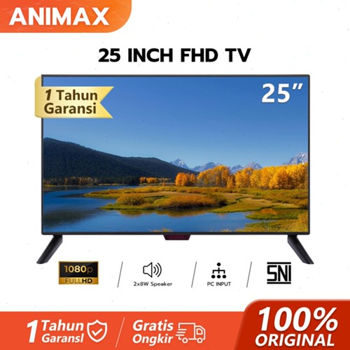 ANIMAX  TV digital 24 inch FHD tv led 22 inch Televisi(Model TCLG-W21/22/24/25/27/30inch)[Garansi 1 Tahun]