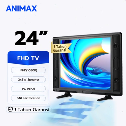 Animax TV LED 24 inch HD tv digital Televisi (Model 19/20/21/22/24/25 inch )[Garansi 1 Tahun]