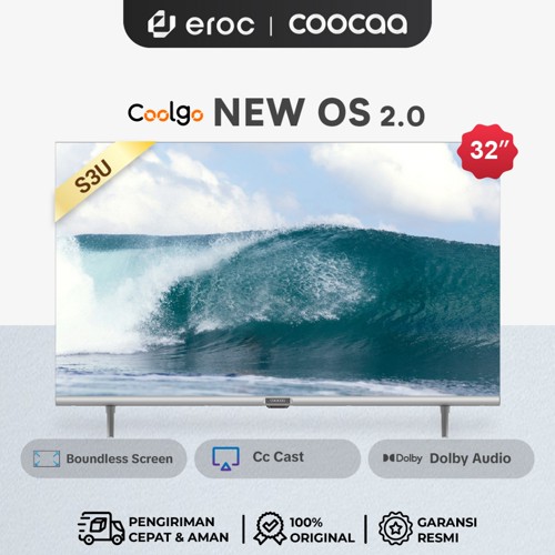 COOCAA Smart TV 32 inch - Coolita 3.0 - 2K LED - COOCAA 32S3U Plus | 32S3U