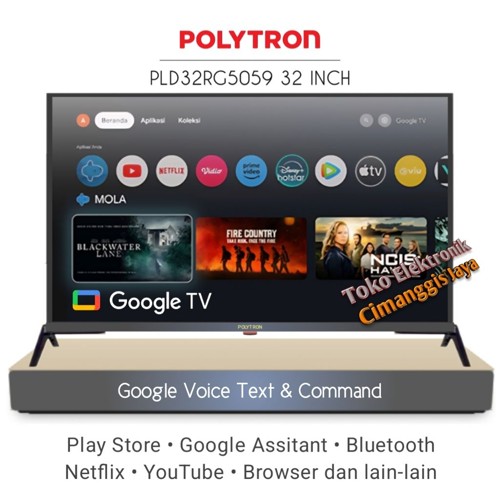 google android smart tv led Polytron 32 inch digital Google tv PLD32RG5059 Smart tv PLD32CV2269 PLD32CV1869