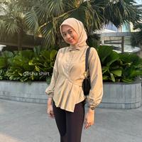 Gesha Shirt - Kemeja Wanita Toboyo Katun model Terbaru dan K