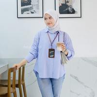 Bayleaf.id Prisia Striped Shirt / Atasan Bergaris / Kemeja C