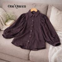 One Queen - LYZZA Blouse Kemeja Wanita Polos Rayon Twill Sem