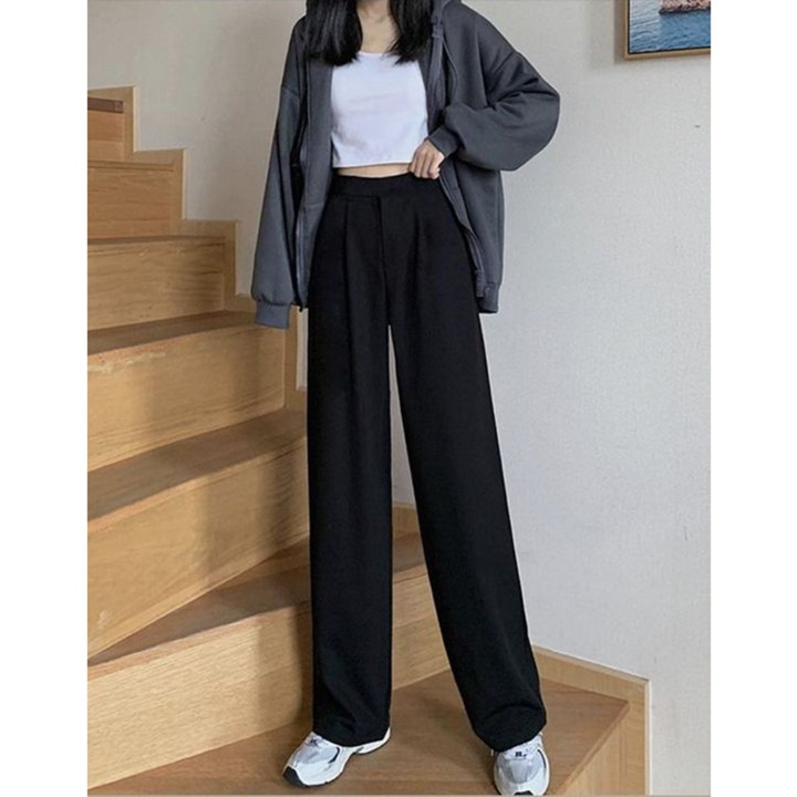ESTELLE - Celana Kulot Jennie Pants Knit Premium Anti Kusut Loose Cullote Highwaist Panjang Besic