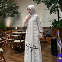 The Zaenuna | Safira Dress Gamis Wanita Mewah Motif Busui Te