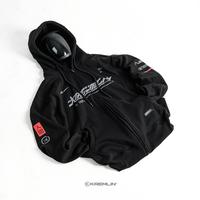 KREMLIN Zipper Hoodie Black Cybertech - NEO HOODIE