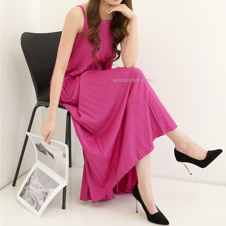 Inner Dress Plisket Mayung / Dress Polos Plisket  / Inner Pl