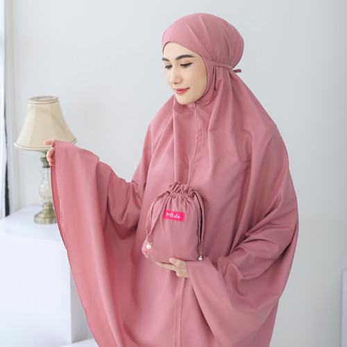 Nelula - Mukena Dewasa Traveling 2in1 Katun Premium Mini Pouch