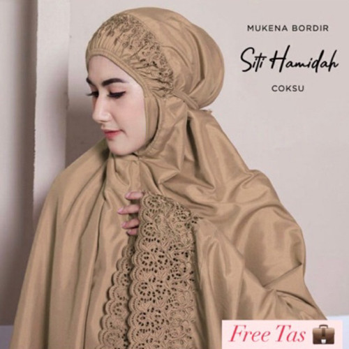 Mukena Khadijah Dewasa Katun Mikro Free Tas