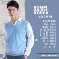 Nosh Men's Knit Vest Rompi Rajut Pria - Ian