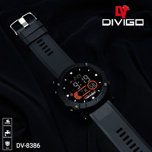 Jam Tangan Digital Pria DV-8386 Water Resistant 3ATM