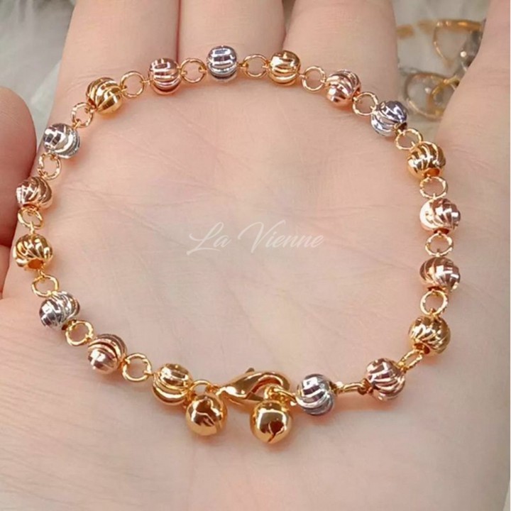 La Vienne - Clarinda - Gelang  Rantai Tangan Titanium Wanita Anti Karat - Perhiasan Perempuan Mewah Elegan