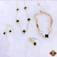 [BISA COD] Promo Paket Set Aksesoris Titanium 4pcs Kalung Ge