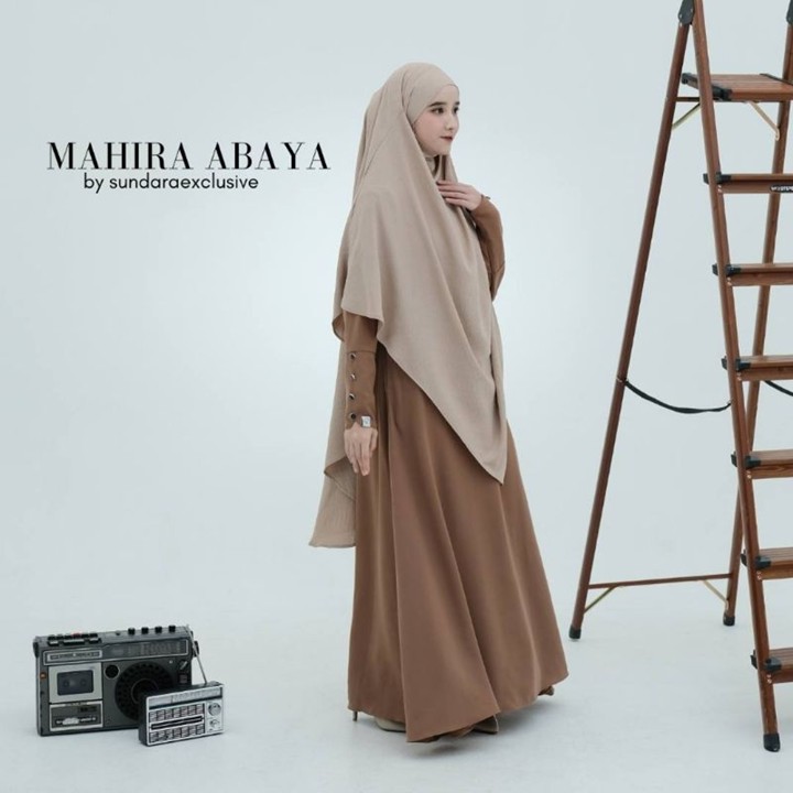 Mahira Abaya by Sundara (Abaya Saja) | Gamis Yoris Simpel Polos Casual Dress Wanita Remaja Muslim