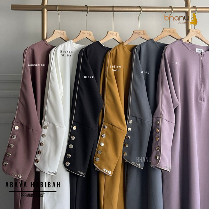 IFABHANU - Habibah Gamis Abaya Umroh Busui Friendly Bahan Premium Tebal