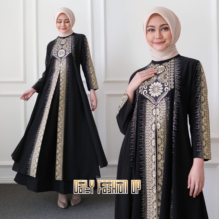 Gamis Turkey 1062 Turkey 3410 Hawa #135 Dress Busana Muslimah By Original Mega Store Farzolla 2