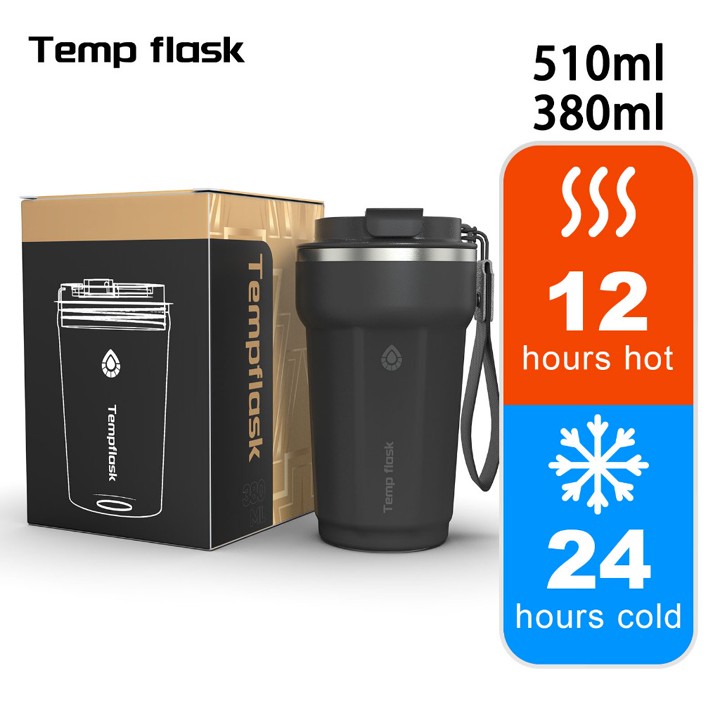 Tempflask and PASHLINC Tumbler Botol Mug Kopi Teh Stainless Steel 380/510ML / Campaign Innerless Steel