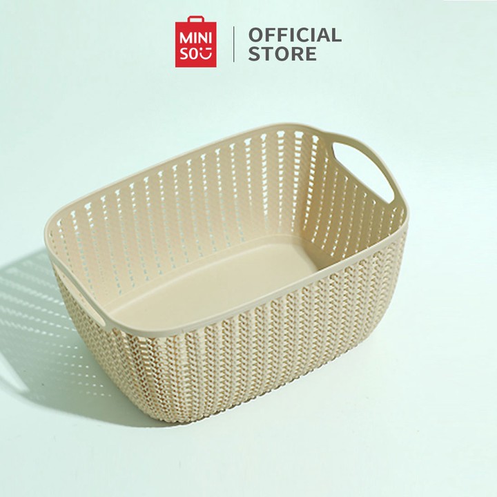 MINISO - Keranjang Penyimpanan Tempat Penyimpanan Kamar Mand