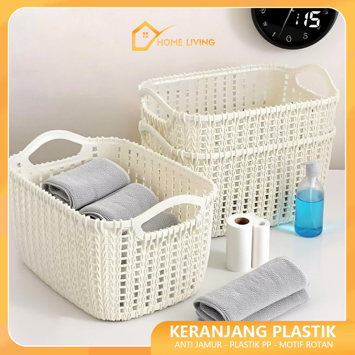 Homeliving Box Container Kontainer Plastik Basket Serbaguna 
