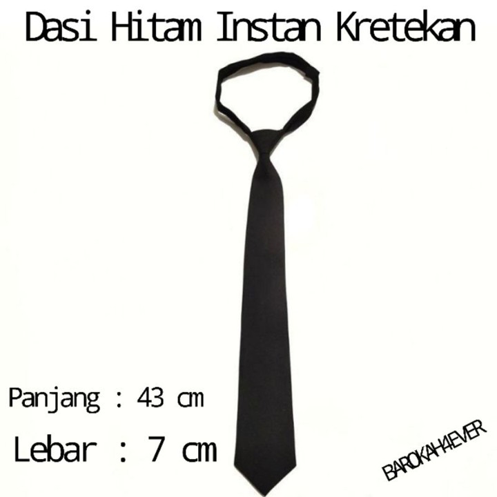 Dasi Hitam Polos Dasi Kerja Dasi Sekolah Dasi Pria Wanita Da