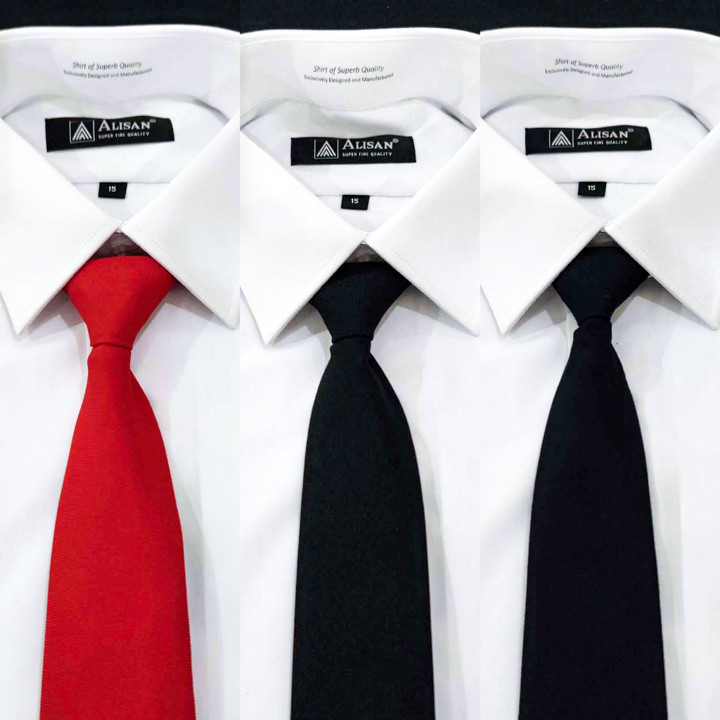 Dasi Polos Instan ( Tidak mengkilat / DOFF )