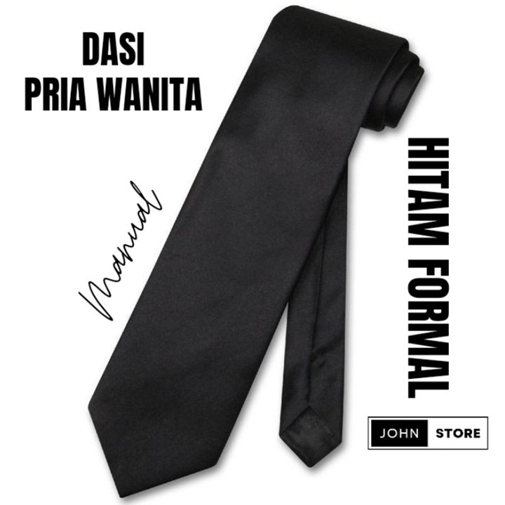 TERMURAH DASI HITAM / DASI OSPEK / DASI KERJA