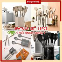 PREMIUM Utensil Bucket Silicone Set /Spatula Sutil Silikon S