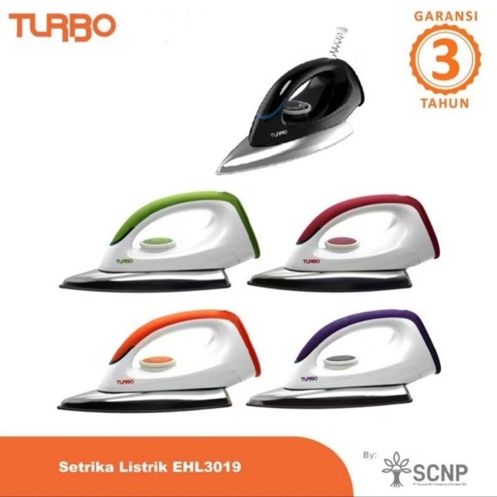 Setrika turbo EHL 3019/gosokan turbo anti lengket EHL 3019