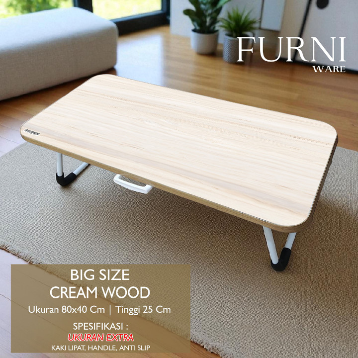 Meja Belajar Lipat 80x40cm Jumbo Import Meja Belajar Portabl