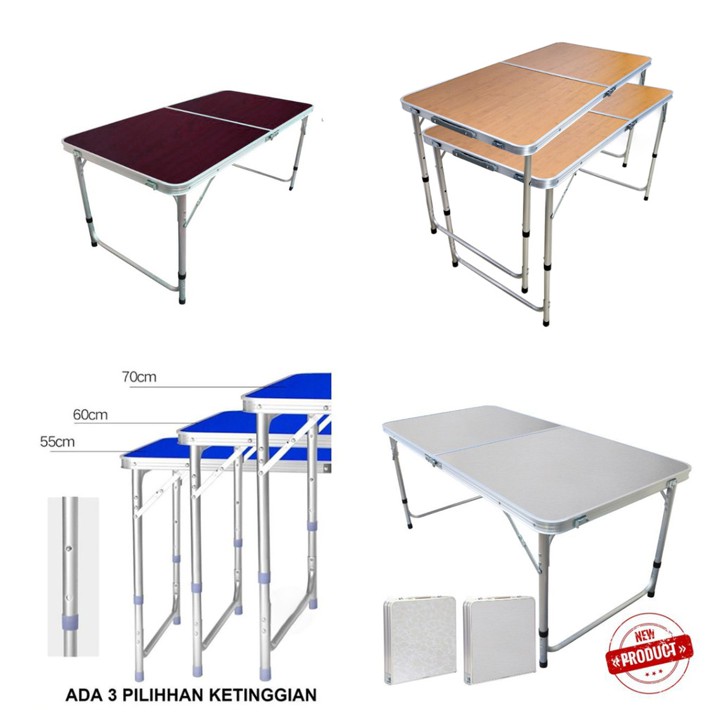 Tokolemari Meja Lipat Jualan Portable Meja Koper Serbaguna C