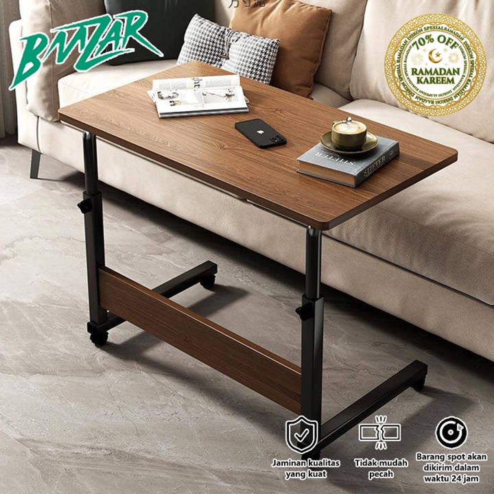 BMZAR Meja Laptop Lipat Adjustable Dengan Roda Meja Laptop R