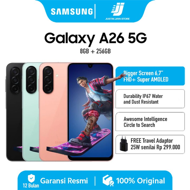Samsung Galaxy A26 5G [8/256] Garansi Resmi Samsung 1 Tahun