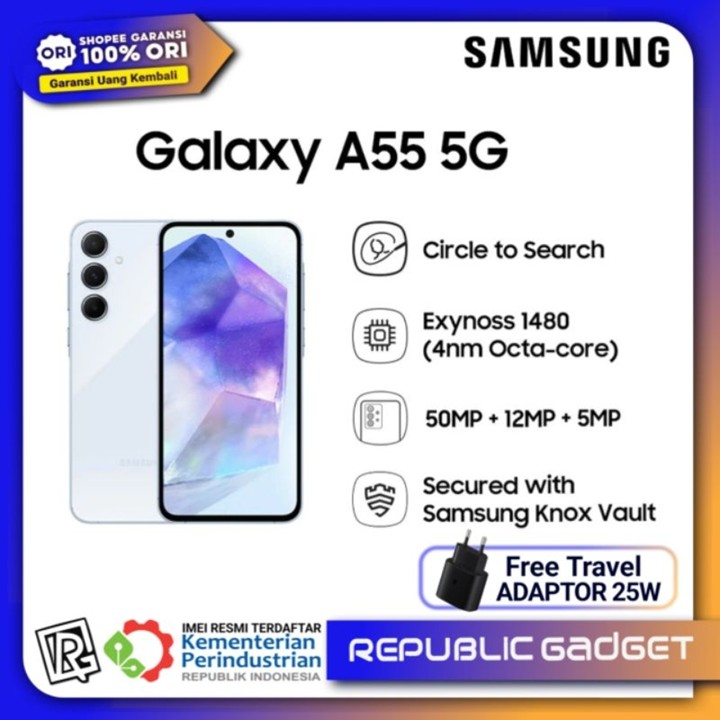 Samsung A55 5G Ram12/256Gb 100%Original & Bergaransi Resmi S