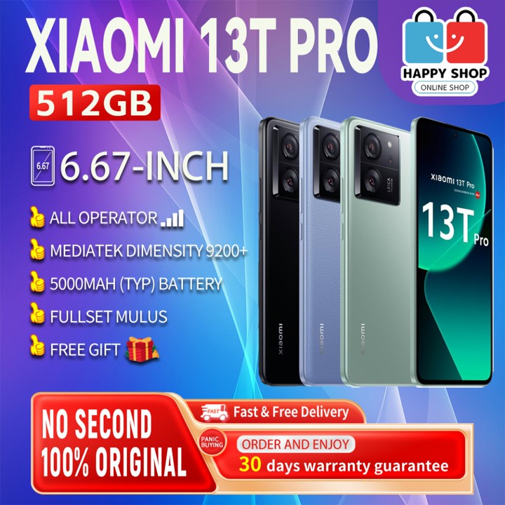 XIAOMI 13T Pro 5G RAM 12/512GB NEW ORIGINAL100% INTER Sinyal
