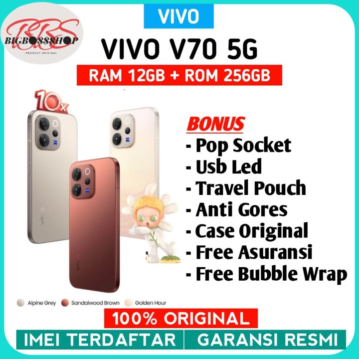 VIVO V70 5G 12/256GB Garansi Resmi