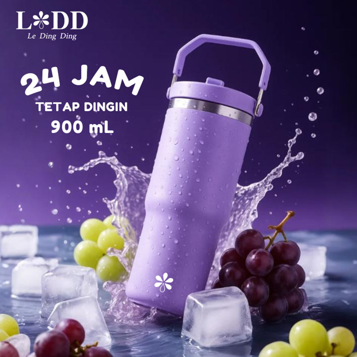 LDD -900 ML Thermos Cup Vacuum Botol Minum Tahan Panas Dingi