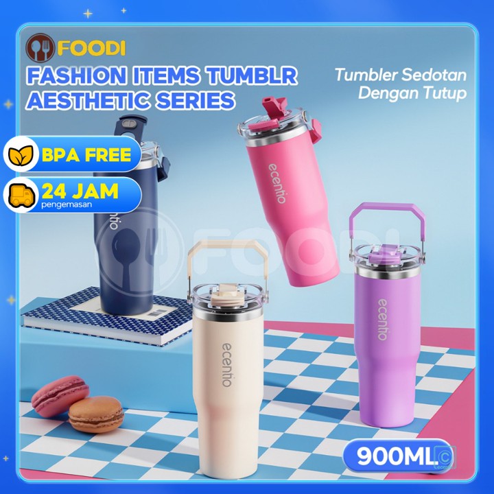 ecentio tumbler stainless tahan dingin 24 jam tumbler premiu