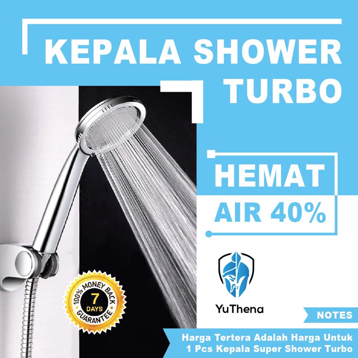 Kepala Shower Kamar Mandi Turbo Hand Shower Tekanan Tinggi H
