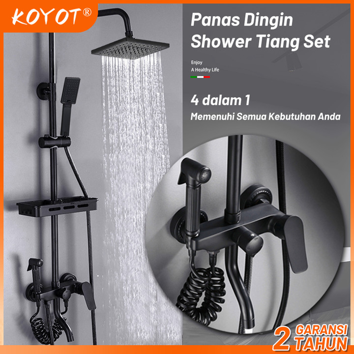 KOYOT 4 Dalam 1 Shower Kamar Mandi Full Set Panas Dingin Per