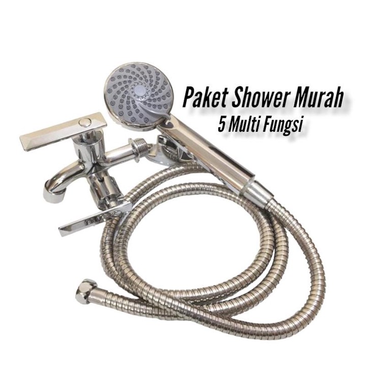 Shower Kamar Mandi Paket Hand Shower dan Kran Shower Cabang 