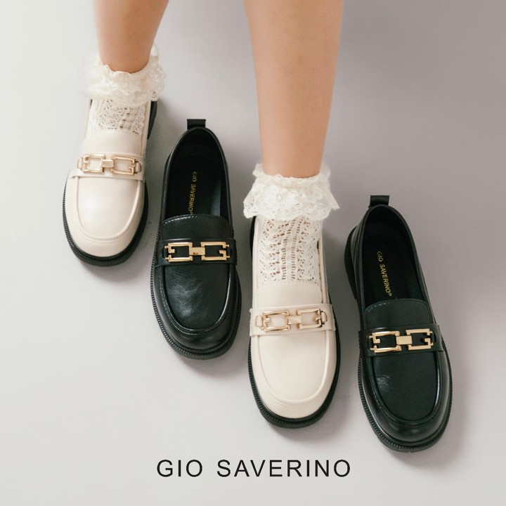 Gio Saverino Sepatu Wanita Loafers Sepatu Korea Kekinian Bev