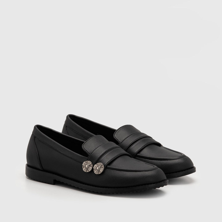 Adorableprojects - Maira Flatshoes Black - Loafer Wanita