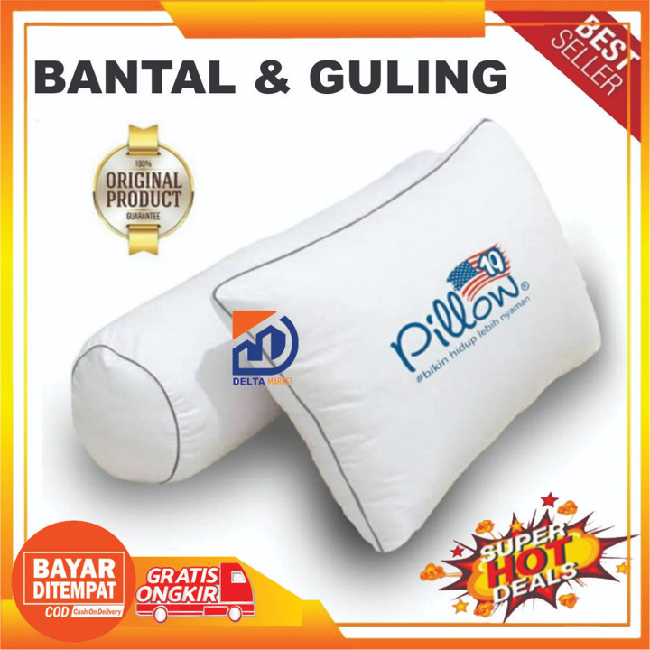 Bantal dan Guling Tidur Pillow Premium Bahan Kain Adem