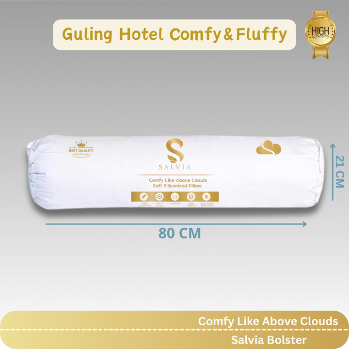 Guling Hotel Kepala Premium Bolster Tidur 100% Isi Silikon 8