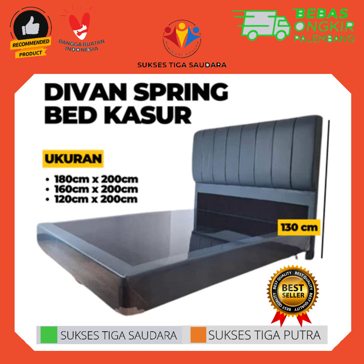 DIVAN KASUR SPRING BED TEMPAT TIDUR KAYU BERKUALITAS / DIPAN